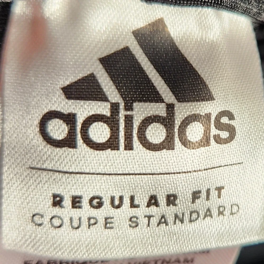 Adidas Track Pants Boys XL 18/20 Black Regular Fit Blue 3-Stripe AK5850 EUC